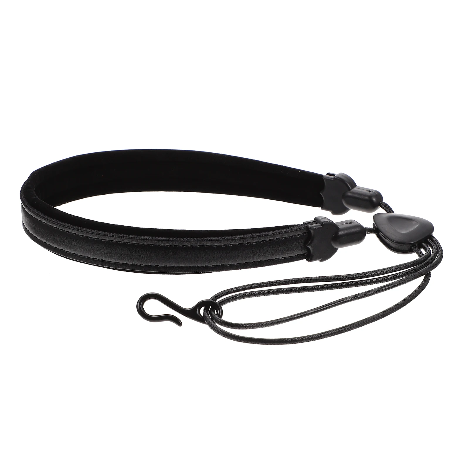 

1 pc Saxophone Strap Neck Belt for Alto Tenor Soft Adjustable Harness Accessories Durable PU Comfort Flexible Easy Use Musical