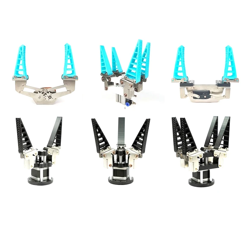Garra de robô flexível de 2/3/4 dedos com grande carga biônica flexível mecânica pneumática elétrica servo garra para pinça de braço robótico
