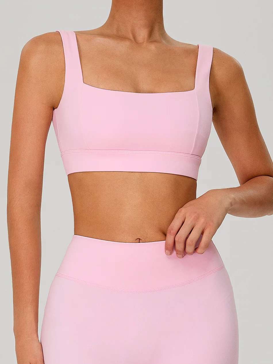 Sexy Sports Bra Women Fitness Bra Halter Sports Underwear Naked Feel Sexy Yoga Gym Push Up Workout Bra Padded Bralette Bathsuit
