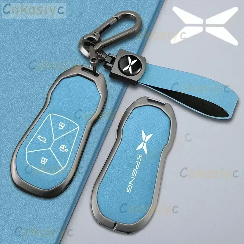alloy Car Key Cover Smart Keyless Remote Control Fobs Case Protector Auto Accessories For Xiaopeng Xpeng P5 P7 G9 G3i 2021 2022