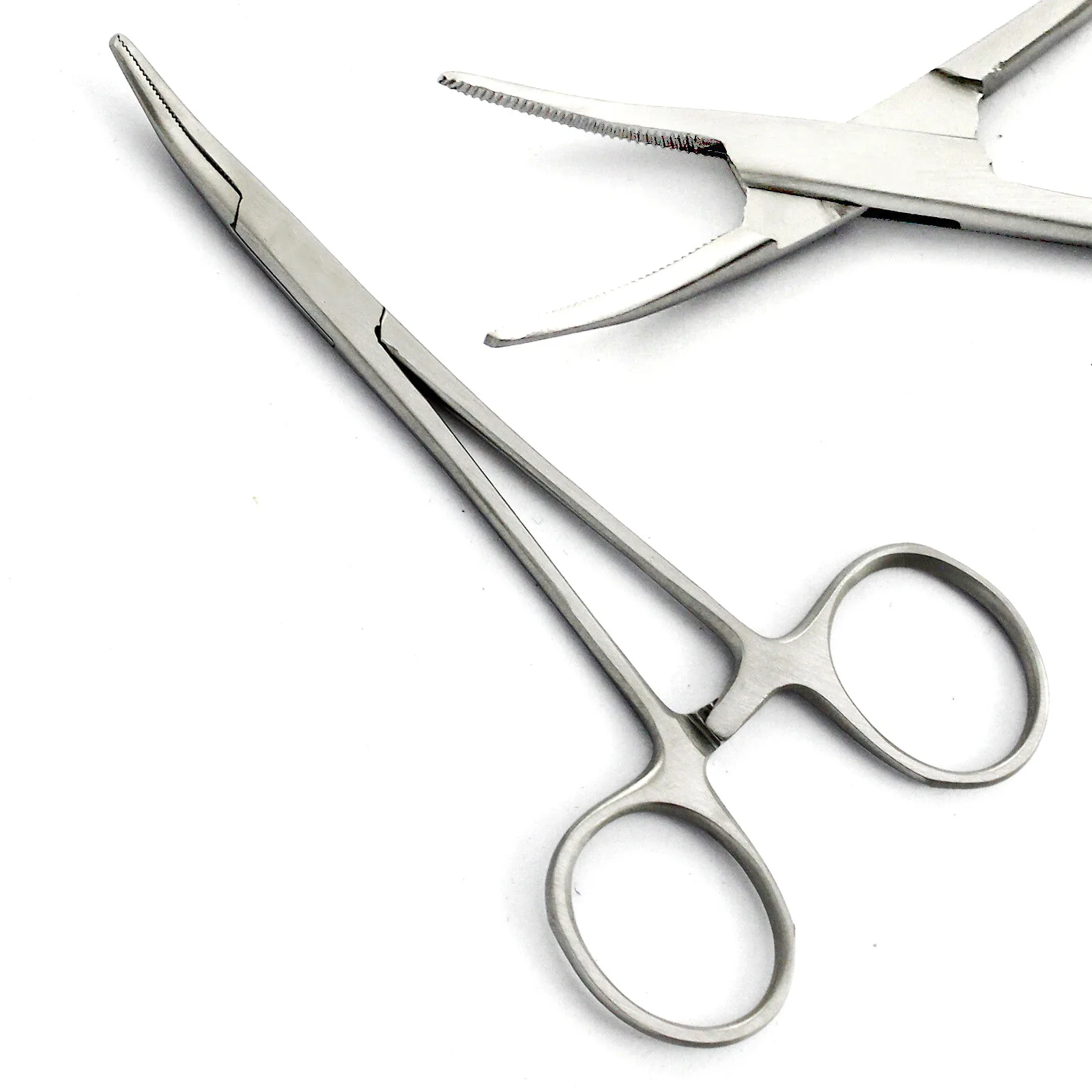 1pc Stainless Steel Hemostatic Forceps Surgical Tool Locking Clamps Straight/Curved Tip Durable Medical Instrument image 4
