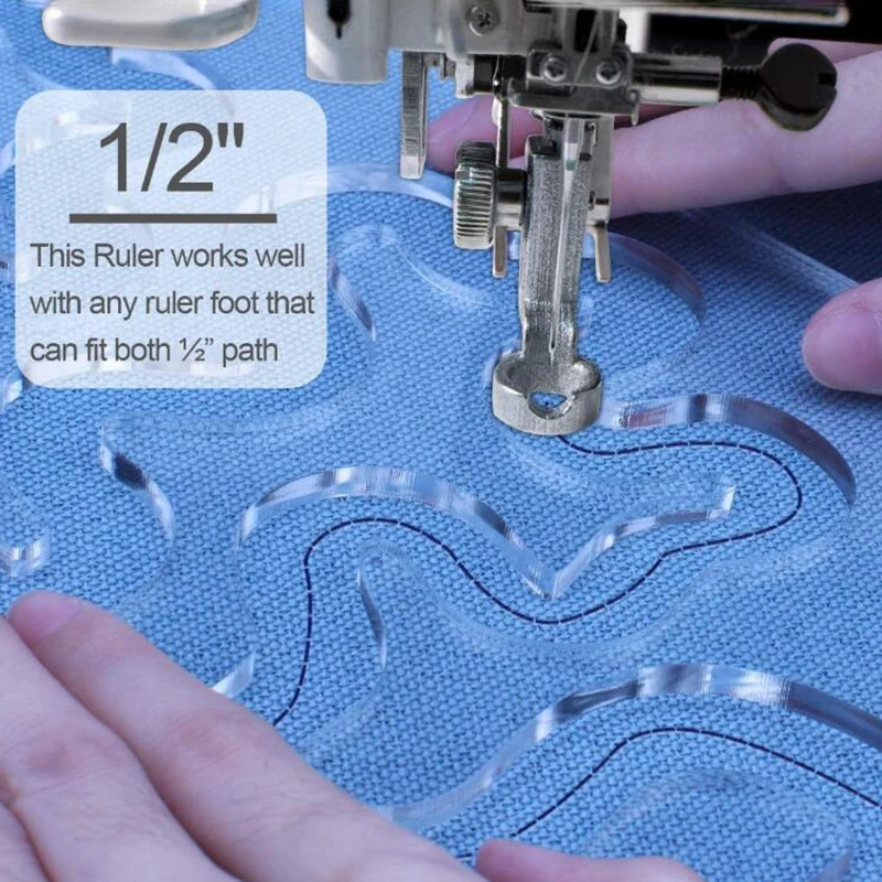 Embroidery Quilting - 신제품【1개 퀼팅 템플릿 자 프리 모션