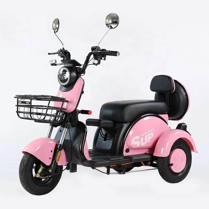 3 Wheel Electric Bicycle Production Factory New Three Wheel Motorcycle High Speed Big Battery 3 Wheel Old Electric Bicycle