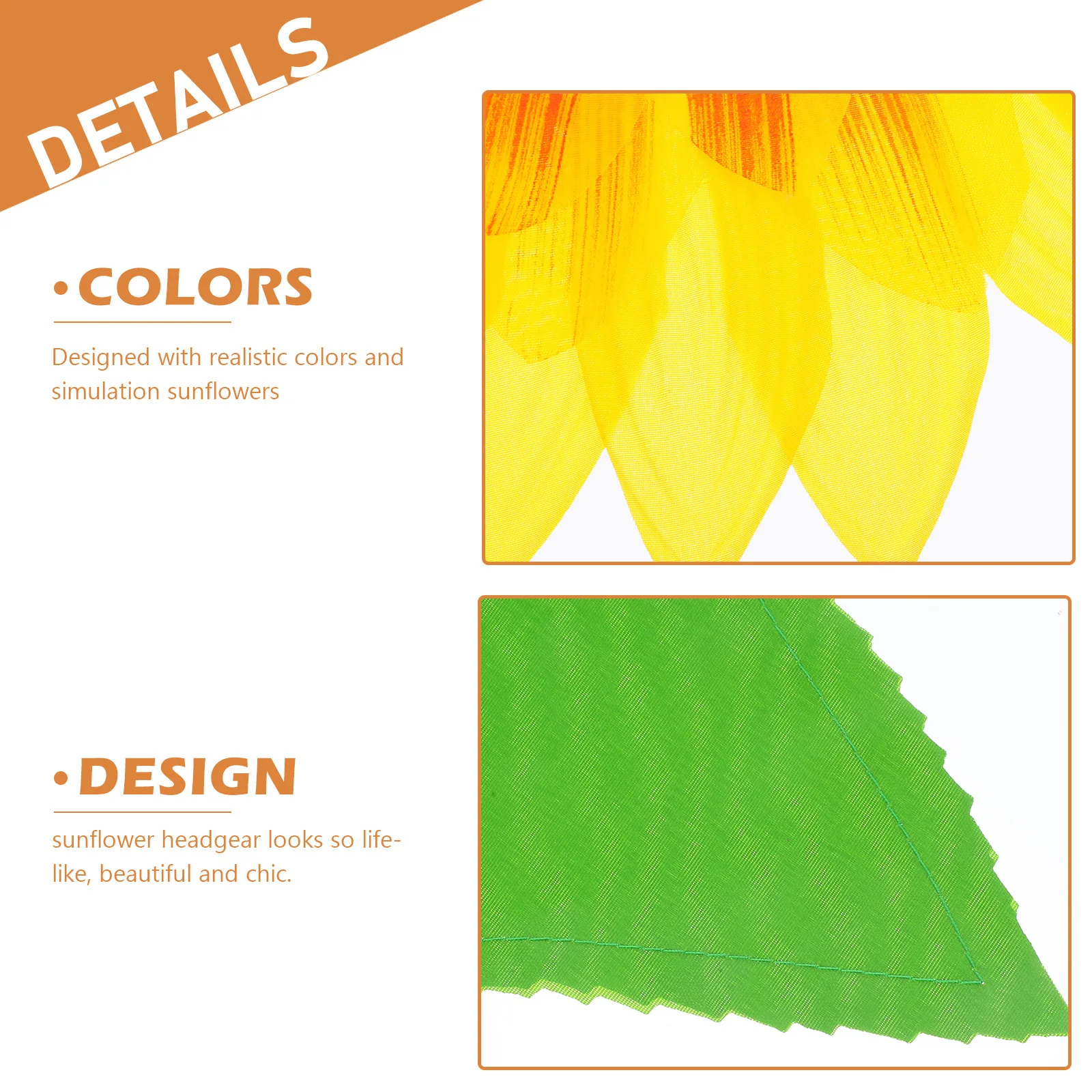 Copricapo di girasole per bambini, costume di Halloween, cappello, vestito operato, per ragazze e cani, accessorio per feste con piante in tessuto di seta