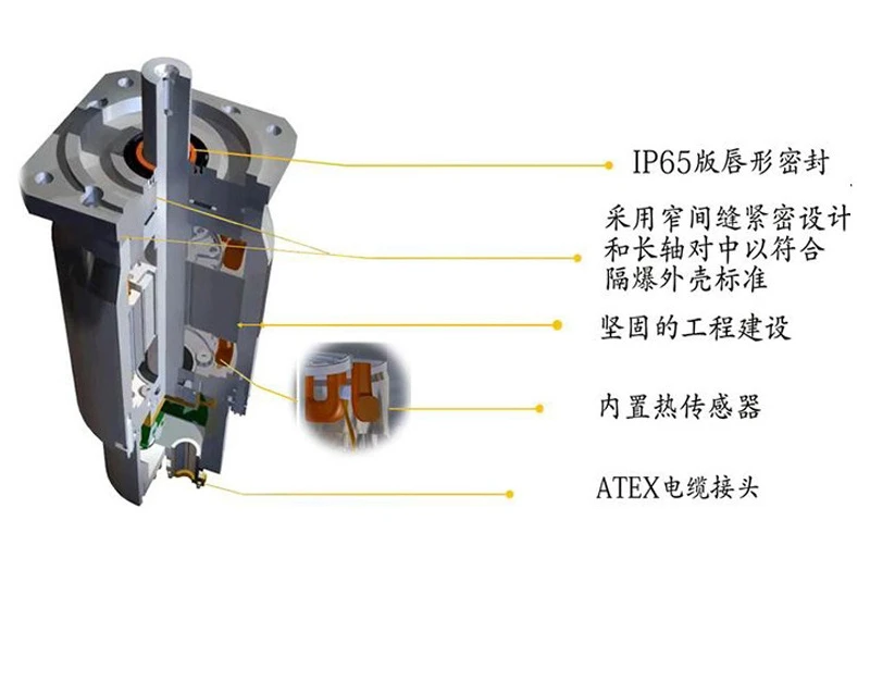 Explosion-proof servo motor driver set Permanent magnet three-phase stepping multi-specification