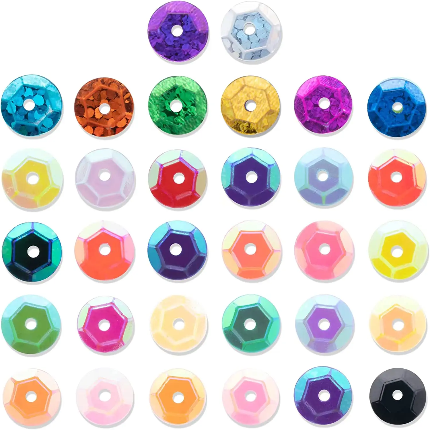 2mm 3mm 4mm Round Loose Sequins PVC Sequin DIY Spangles Crafts For Sewing Clothes Accessory Decoration Lentejuelas