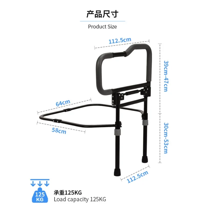 مسند ذراع بجانب السرير من الأرض إلى السقف