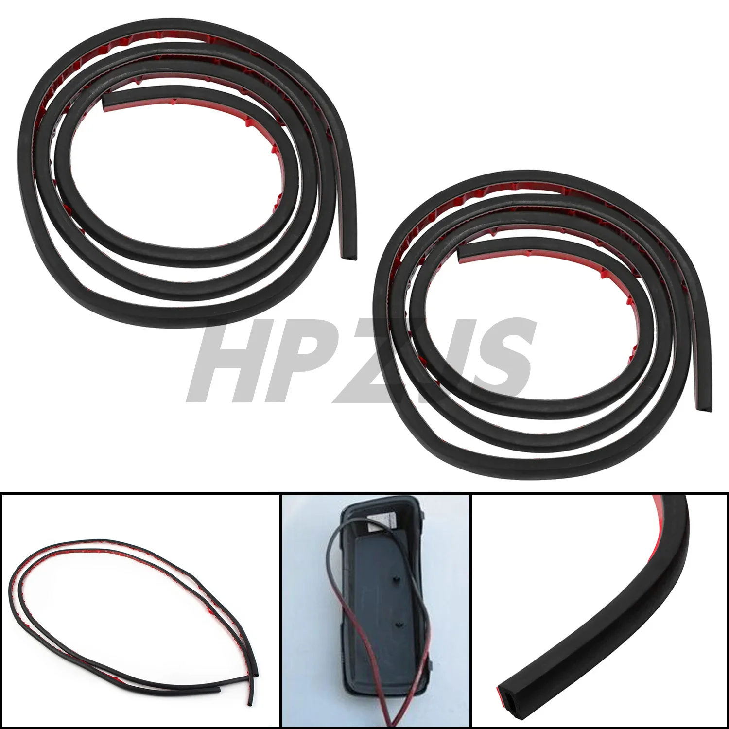 

For Harley Touring Electra Glide Ultra Classic FLHTCU 1993-2023 Motorcycle Saddlebags Lid Rubber Seal Gaskets Weather Strip Fit