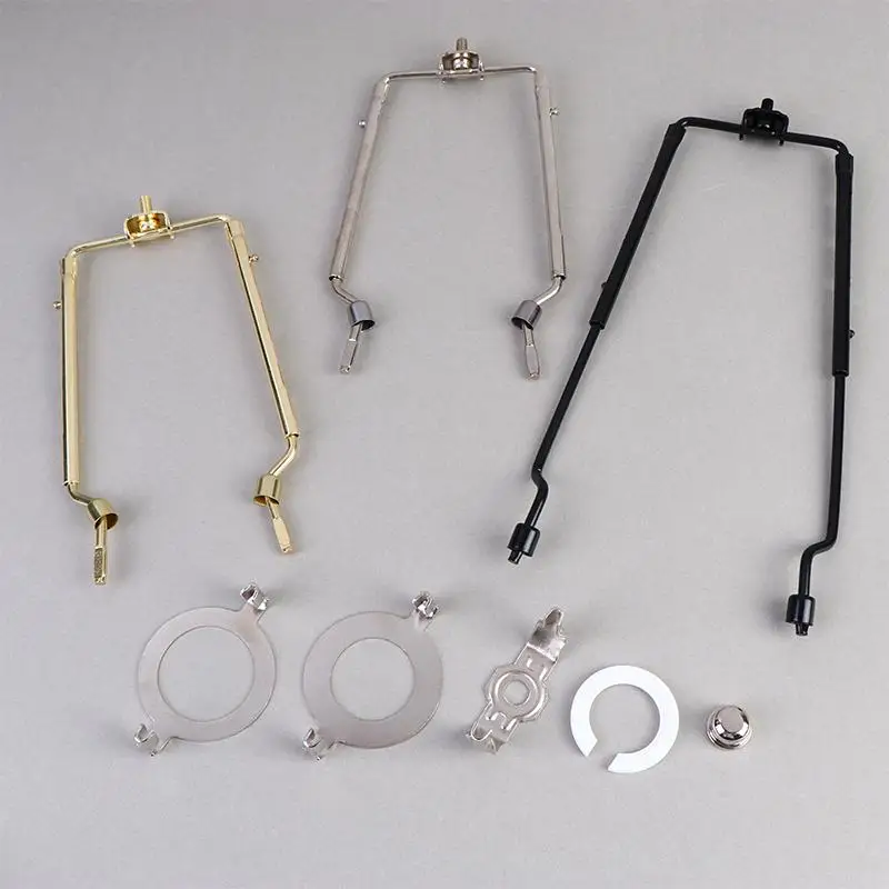 7 8 9 10 Inch Lamp Shade Harp Holder Fit Both Standard Lamp Rod And E26 E27 Light Base Fitter Adapter Converter Set