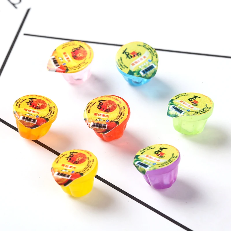 20pcs Miniature Jelly Model Resin Ornaments Mini Food Simulation Food Diy Décor Home Food Play Decor Size About 12mm*10mm