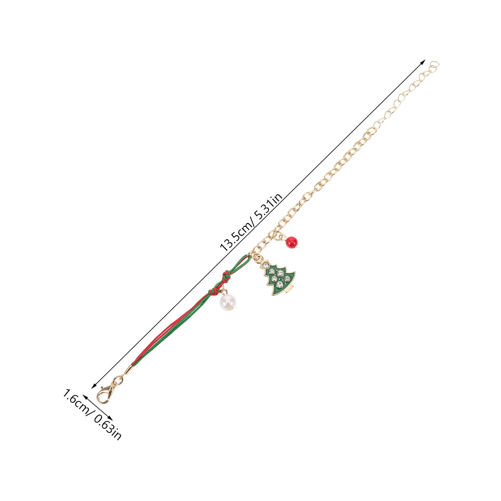 

Christmas Tree Charm Bracelet Adjustable Rope Classic Xmas Wrist Chain Festival Jewelry for Mother Wife Gift Christmas Bracelets