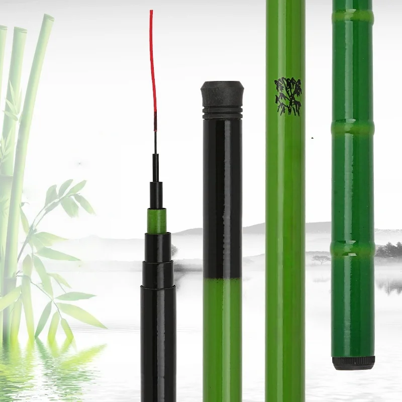 2.7-6.3m Stream Rod Hard Adjustable Fishing Rod Portable Ultra Lightweight Telescopic Short Section Fishing Rod Lake Hand Rod St
