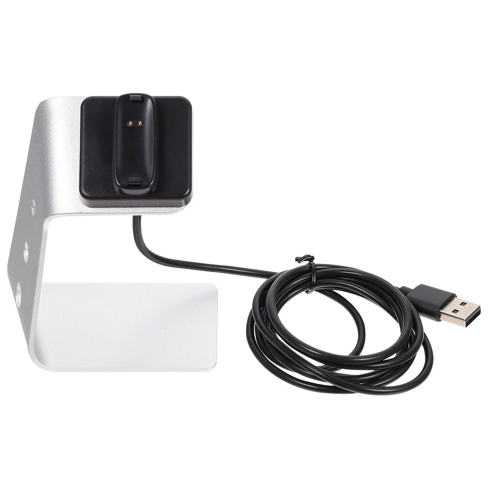 

Aluminum Alloy Smart Watch Charging Dock with Built-in Voltage Regulator Chip for Safe Fast Stable Charging Home Office Car