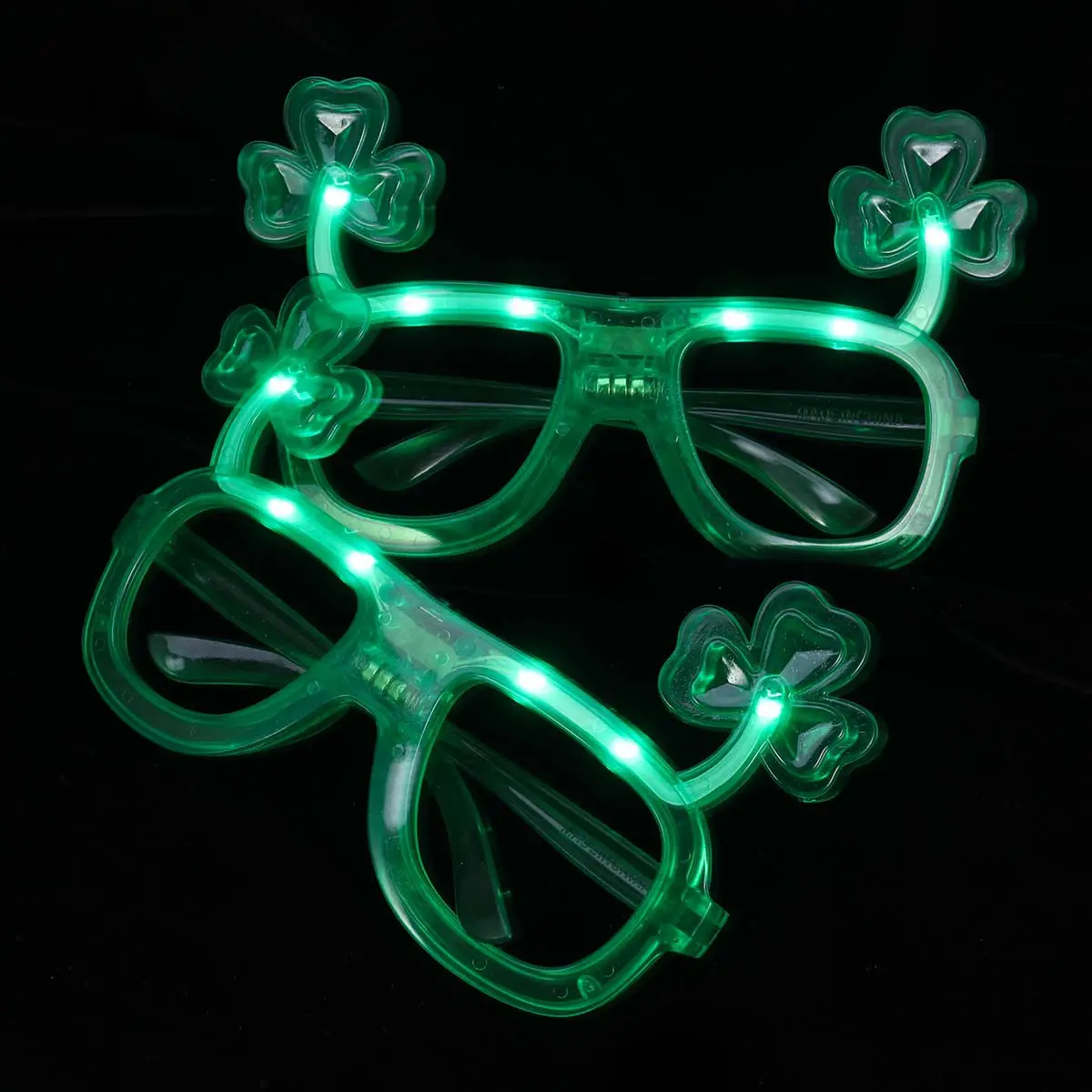 lot-de-5-montures-de-lunettes-led-trefle-colorees-accessoires-photo-legers-et-portables-pour-festivals-anniversaires-et-deguisements