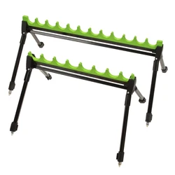 Adjustable 2-section Fishing Rod Holder Zinc Alloy 4-Leg Fishing Pole Holder