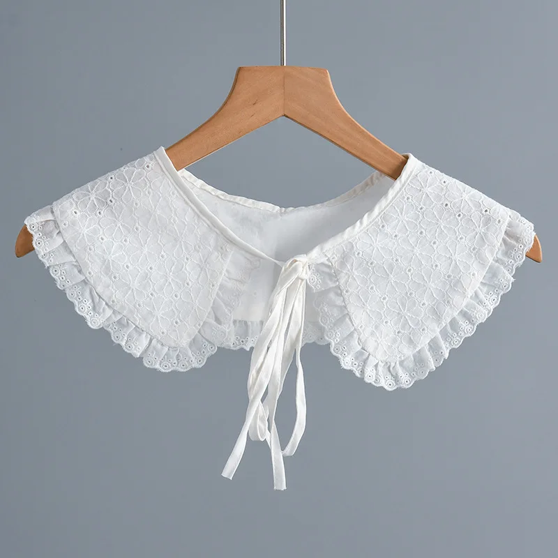 طوق وهمية الكورية للنساء ، شال صغير ، طوق كاذبة الزخرفية ، يلتف الكتف ، الرأس ، اكسسوارات الملابس #6