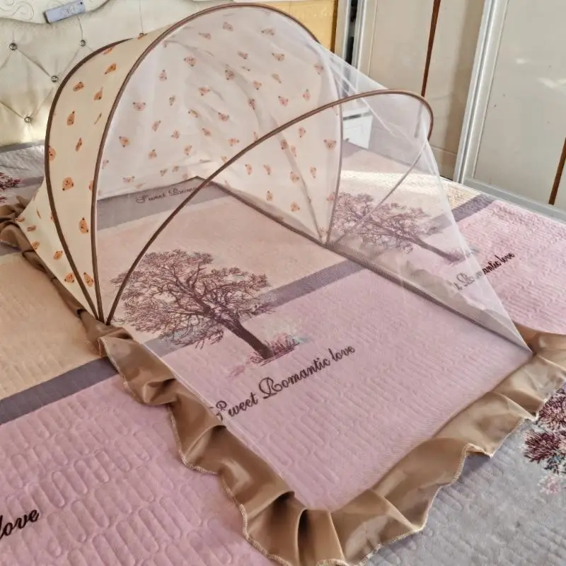 u13f-保育園用蚊帳-通気性のある生地-楽しいクマのデザイン付き-ベビーベッドとベビーサークル用のベビー蚊帳アップグレード