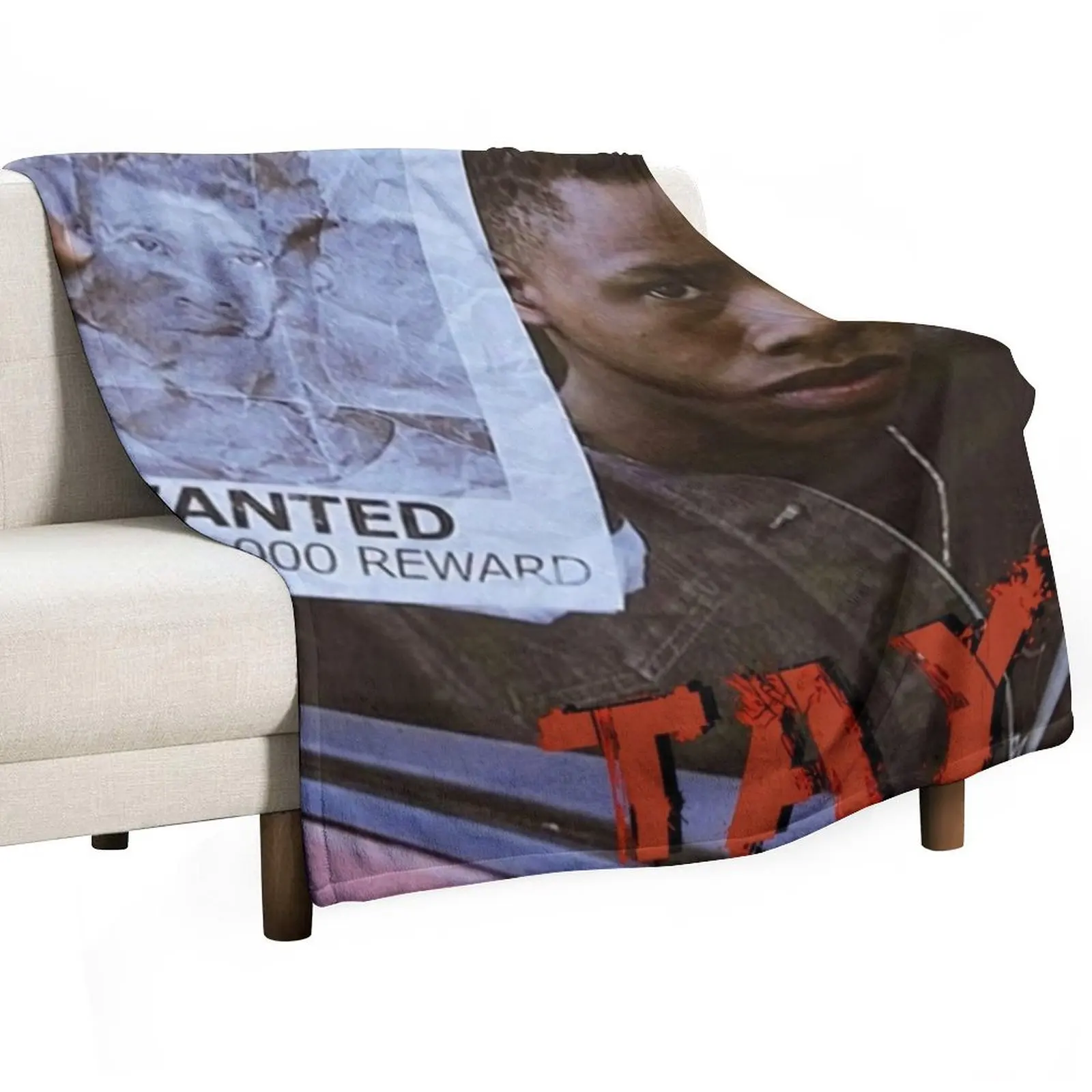 

Tay K kuning Wanted Throw Blanket Thermal Plaid on the sofa Soft Thins Blankets