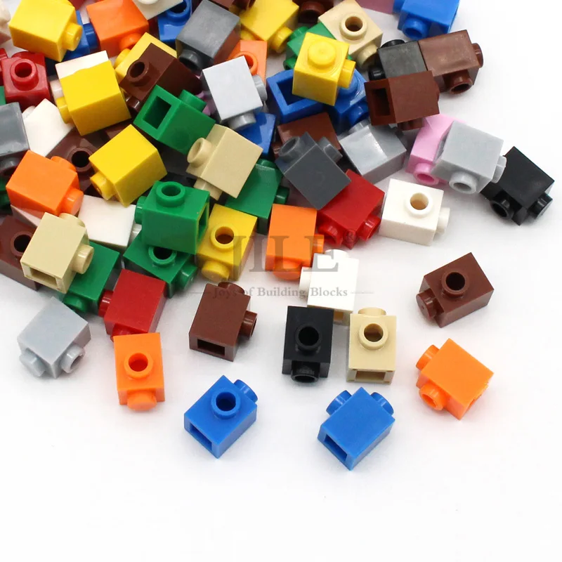 50 Stuks Moc Creatieve Baksteen Gemodificeerd 1X1 Met 2 Hole 87087 Diy Basics Verlichten Bouwstenen Klassiek Compatibele Assembles Onderdelen