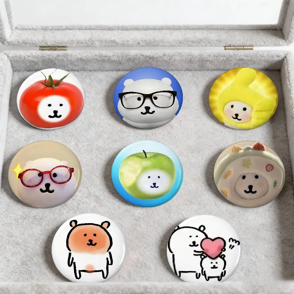 Cute-N-nongdamgons Badges Peripheral Lapel Pins Tinplate Round Brooch For Shoulder Bag Accessories Souvenir Gifts