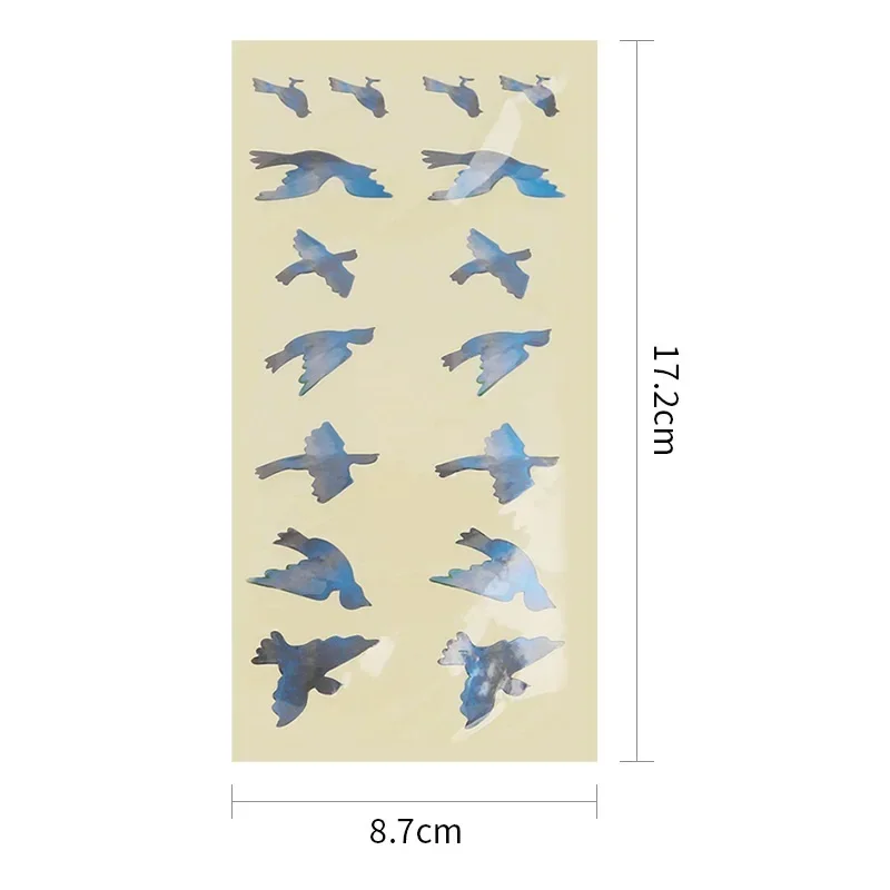 1PCS Bird Pattern Guitar sticker Guitar Fretboard Decor Inlay Stickers Adhesive Marker for Acoustic Electric Guitar