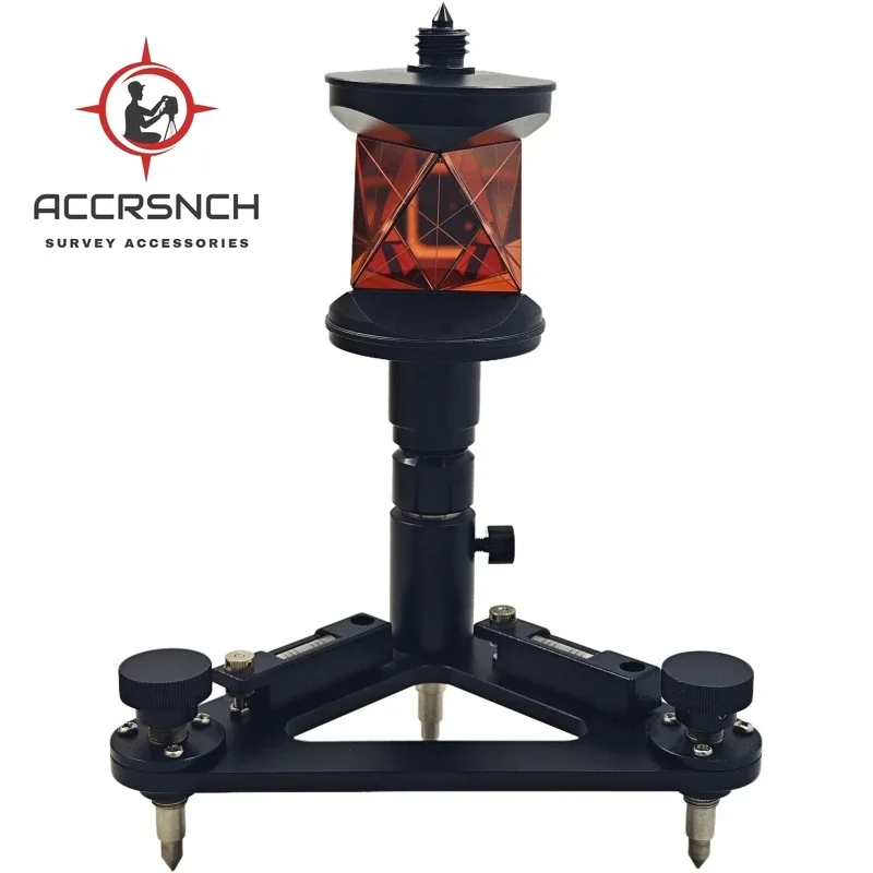 ACCR GRZ4S with Tribrach, High Quality Copper Coated Metal 360 Degree Reflective Prism for Leica Total Station Surveying