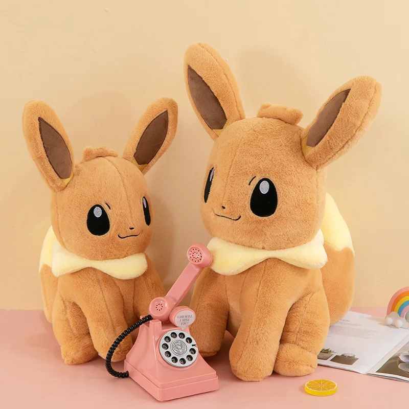 

45cm Large Eevee Elf Plush Toy, Pok É Mon Doll, Bed Sleeping Pillow, Children's Birthday Gift