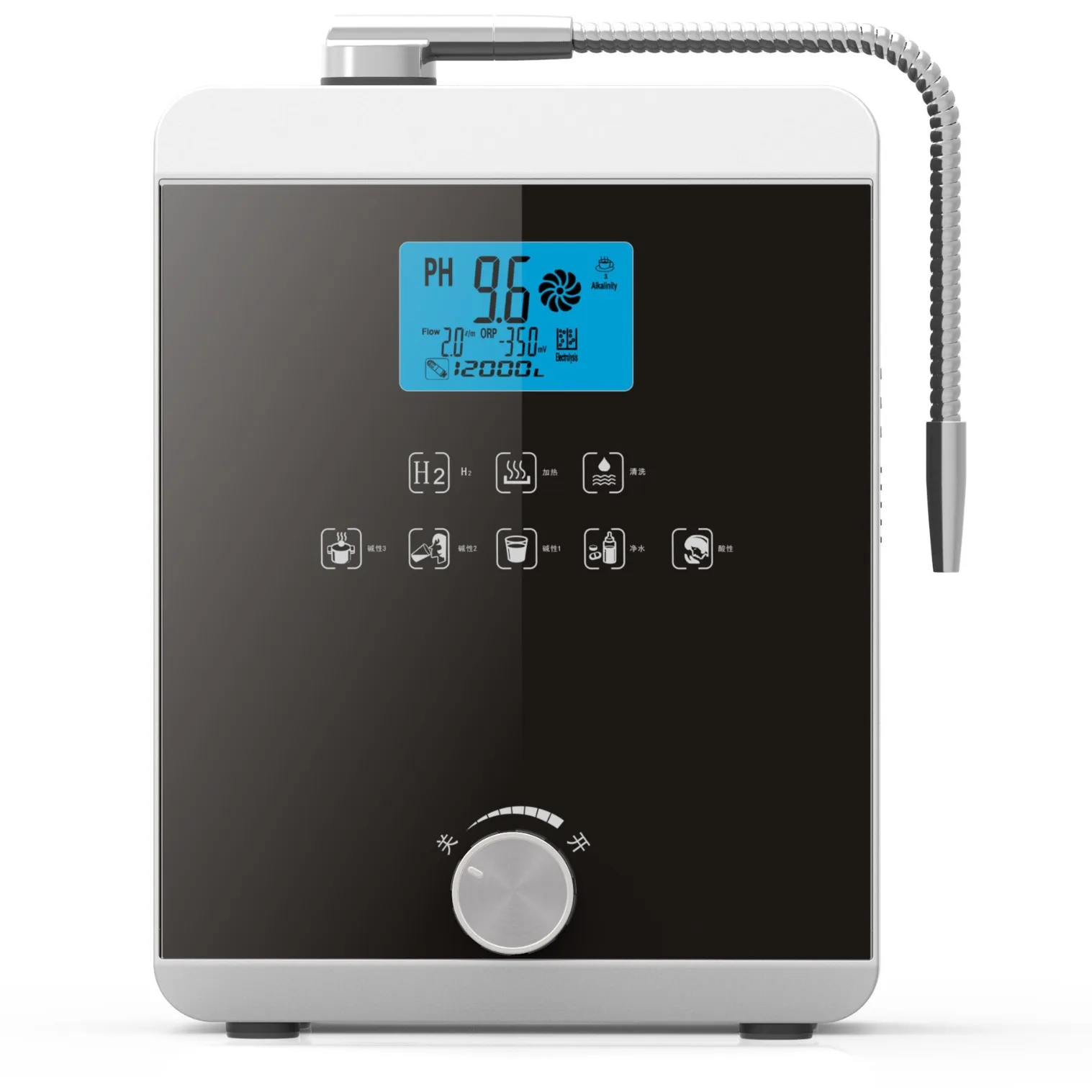 พรีเมี่ยม Acqua Ionizzatore เครื่องกําเนิดไฟฟ้า Acqua di Idrogeno pH 3-11.0 Filtro Acqua Acido Alcalino ORP-800 11 Piastra Auto Clean To