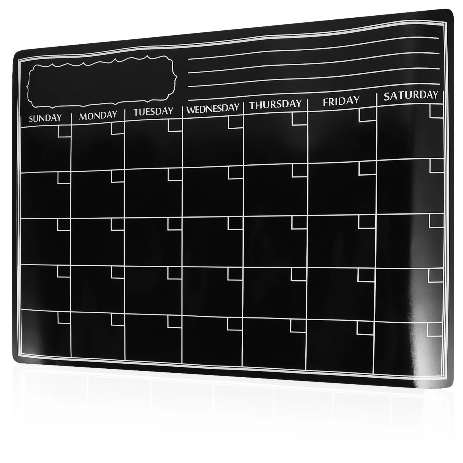 

Erasable Magnetic Whiteboard Refrigerator Message Board Fridge Schedule Planner Dry Erase Calendar Organizer Erasable Whiteboard