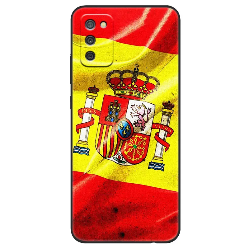 Spain flag Black Case For Samsung Galaxy A03S A01 Core A21S A02S A10S A11 A20S A20E A30 A31 A40 A41 A6 A7 A8 A9 2018 A5 2017