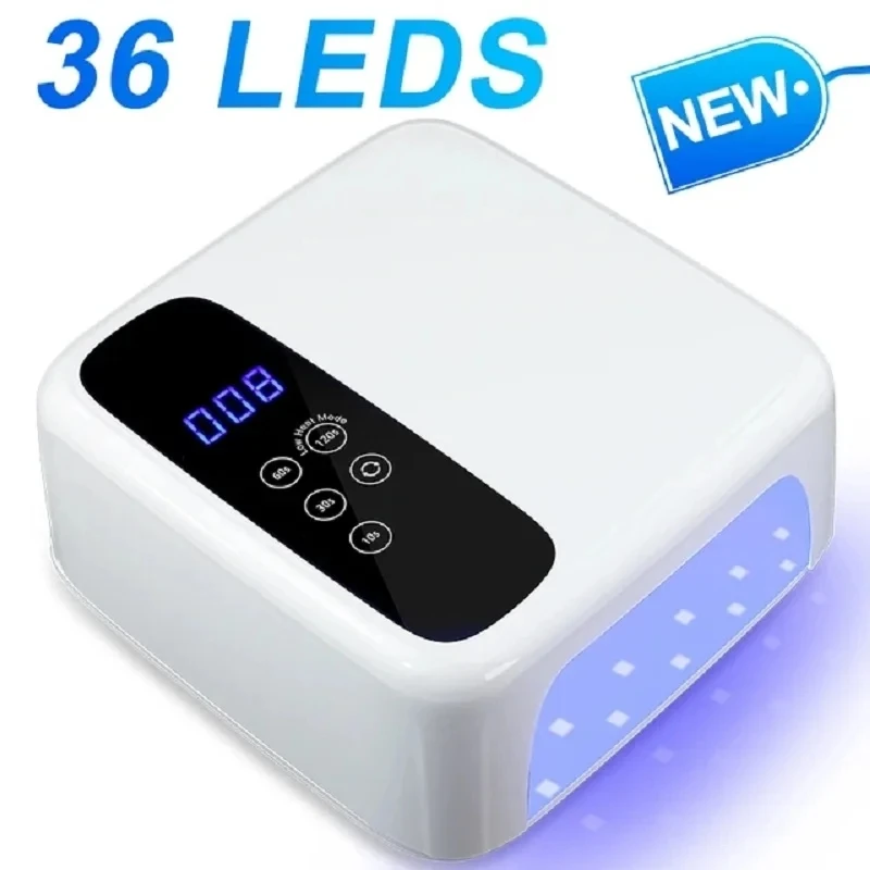 72W UV LED Lamp Rechargeable Nail Dryer Fast Dry LED Nail Drying Lamp Wireless for Curing All Gel Nail Polish Manicure Polish