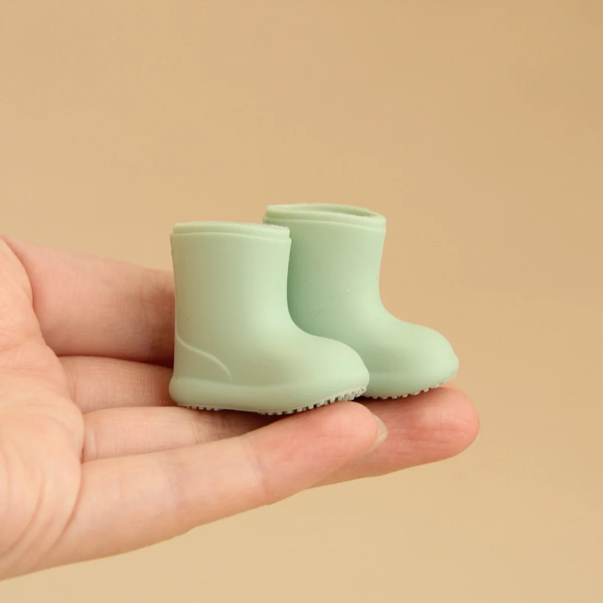 1:12 Miniature Realistic Silicone Rain Boots Suitable for Mini House Decoration