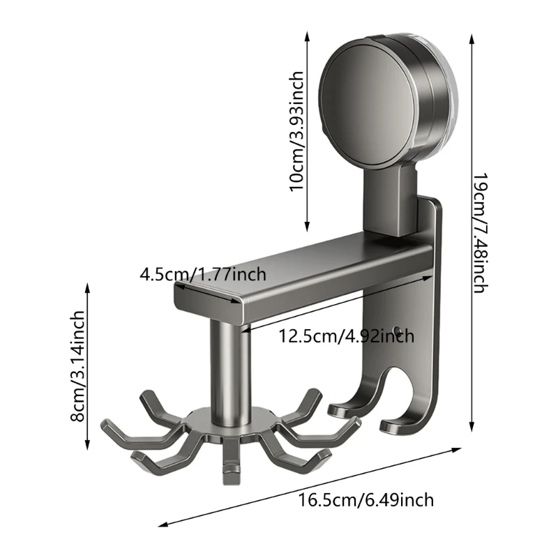 Não perfurar rack suspensão utensílio cozinha com gancho sob o gancho cozinha do armário