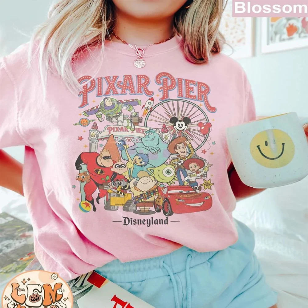 2025 Disney Family New Shirt Men's And Women's Comfortable Casual Sportswear Toy Story Cartoon Printed Fashion Versatile T-Shirt