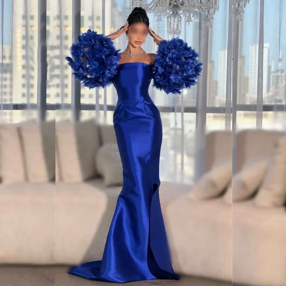 Aangepaste avondjurken van hoge kwaliteit Temperament Off-the-shoulder Trompet Lange jurken Op maat gemaakte gelegenheid Elegant feest Bruiloft