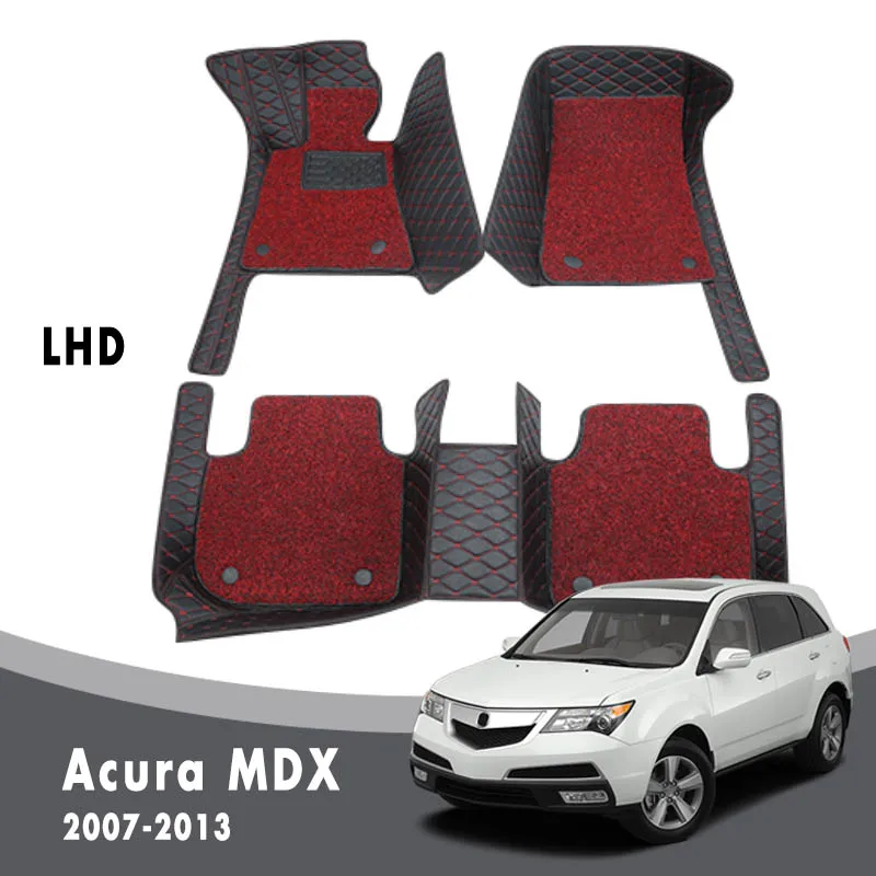 

Car Floor Mats For Acura MDX 2013 2012 2011 2010 2009 2008 2007 (5 Seater) Carpets Auto Interior Wire Loop Double Layer Rugs