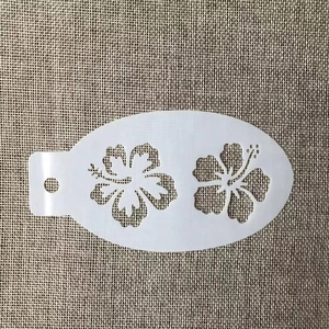 5.3*3 inci Stensil Cat Tubuh Wajah Bunga Persik untuk Lukisan Buku Tempel Templat Dekoratif Album Timbul Pewarna 12 stensil penjualan terbaik a3 - №