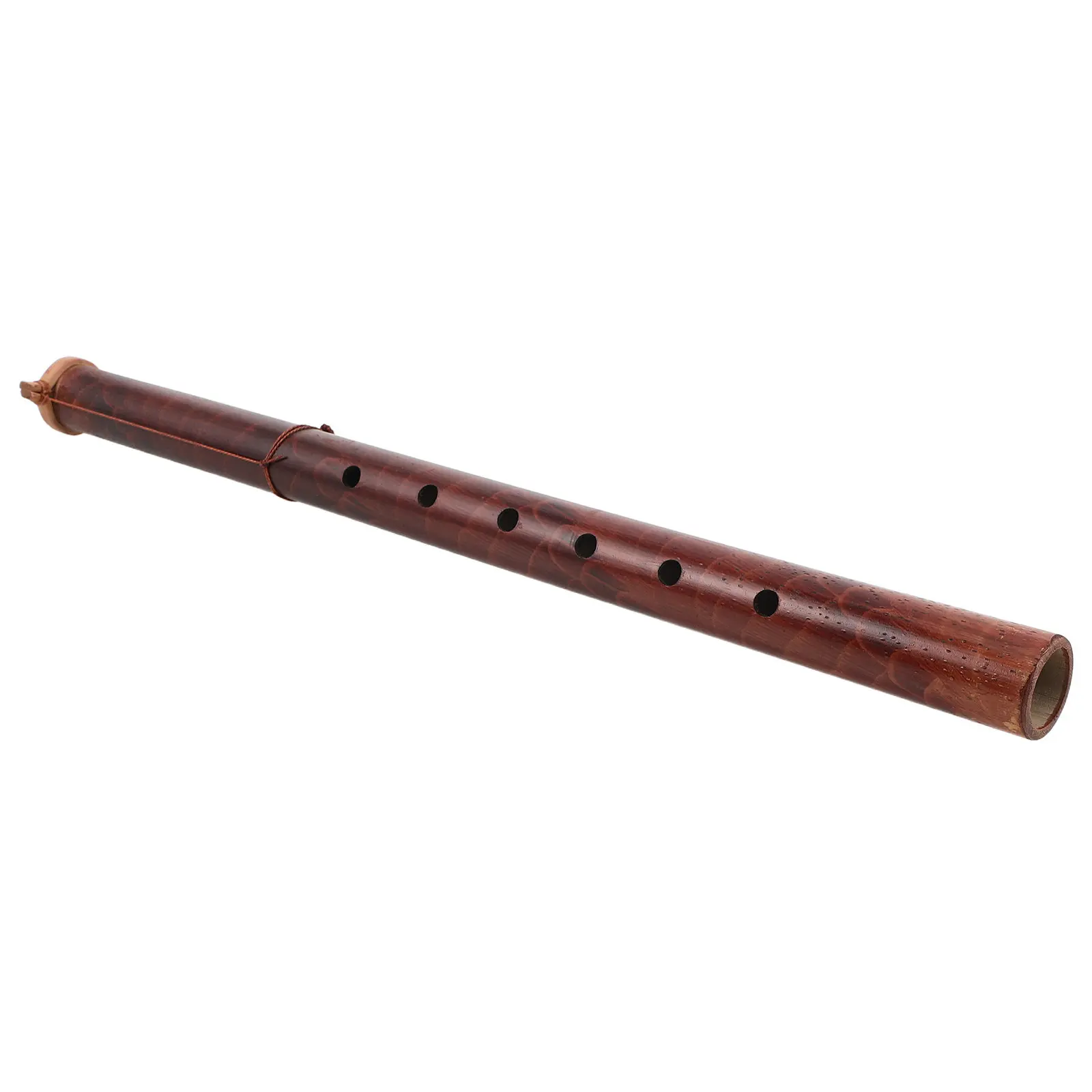 Indonesian Wooden Flute 15.75 6-Hole Traditional Folk Flute Ethnic Music Wind Instrument for Cultural Events Wind Instruments