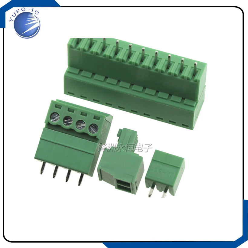 5pair 15EDGK 3.81 2P/3/4/5/6/7/8/9/10/11P-12P/PIN Screw Pluggable Terminal Block Plug Connector Stright Pin 3.81MM