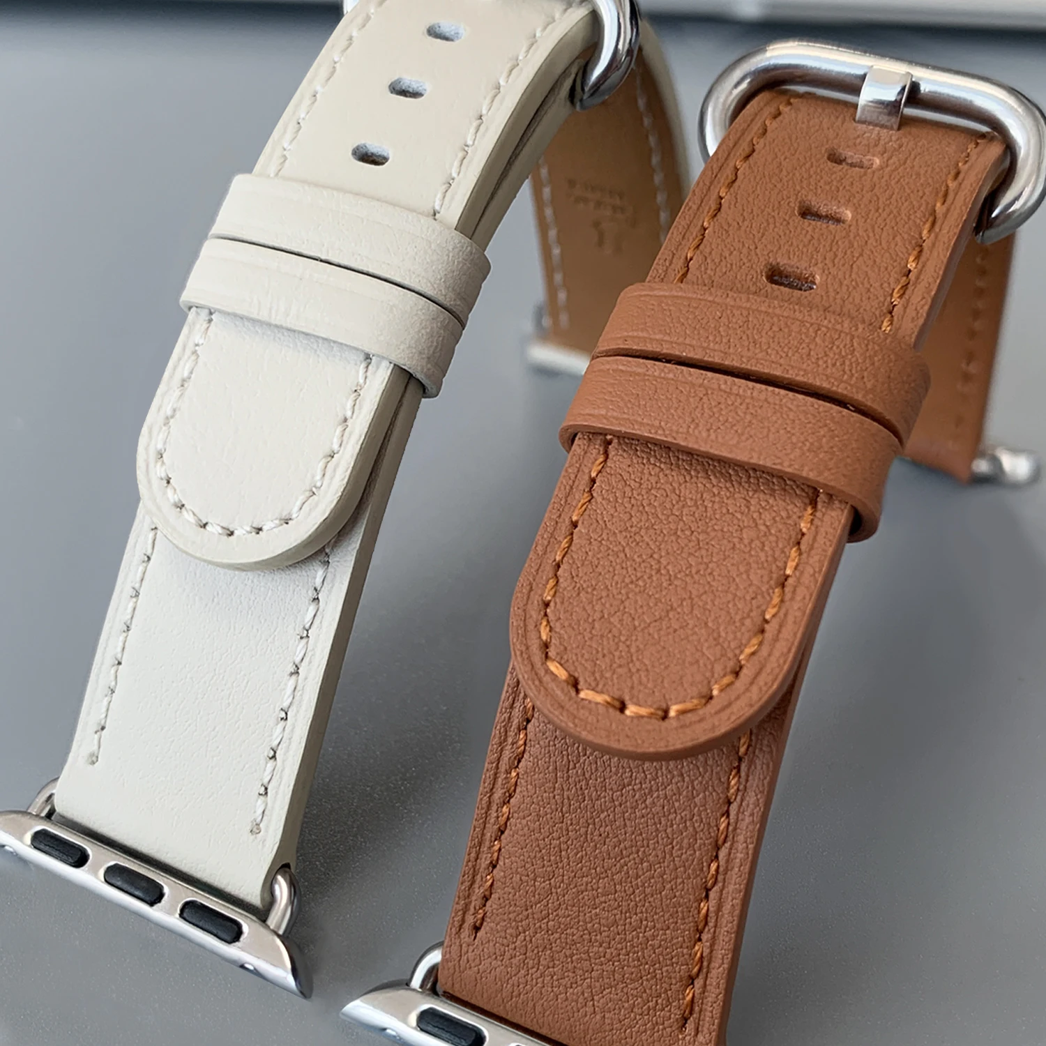 2025 Kebitt Leather Band Single Tour Strap Compatible with Apple Watch Ultra 1 2 3 4 5 6 7 8 9 10 42mm 45mm 46mm 49mm