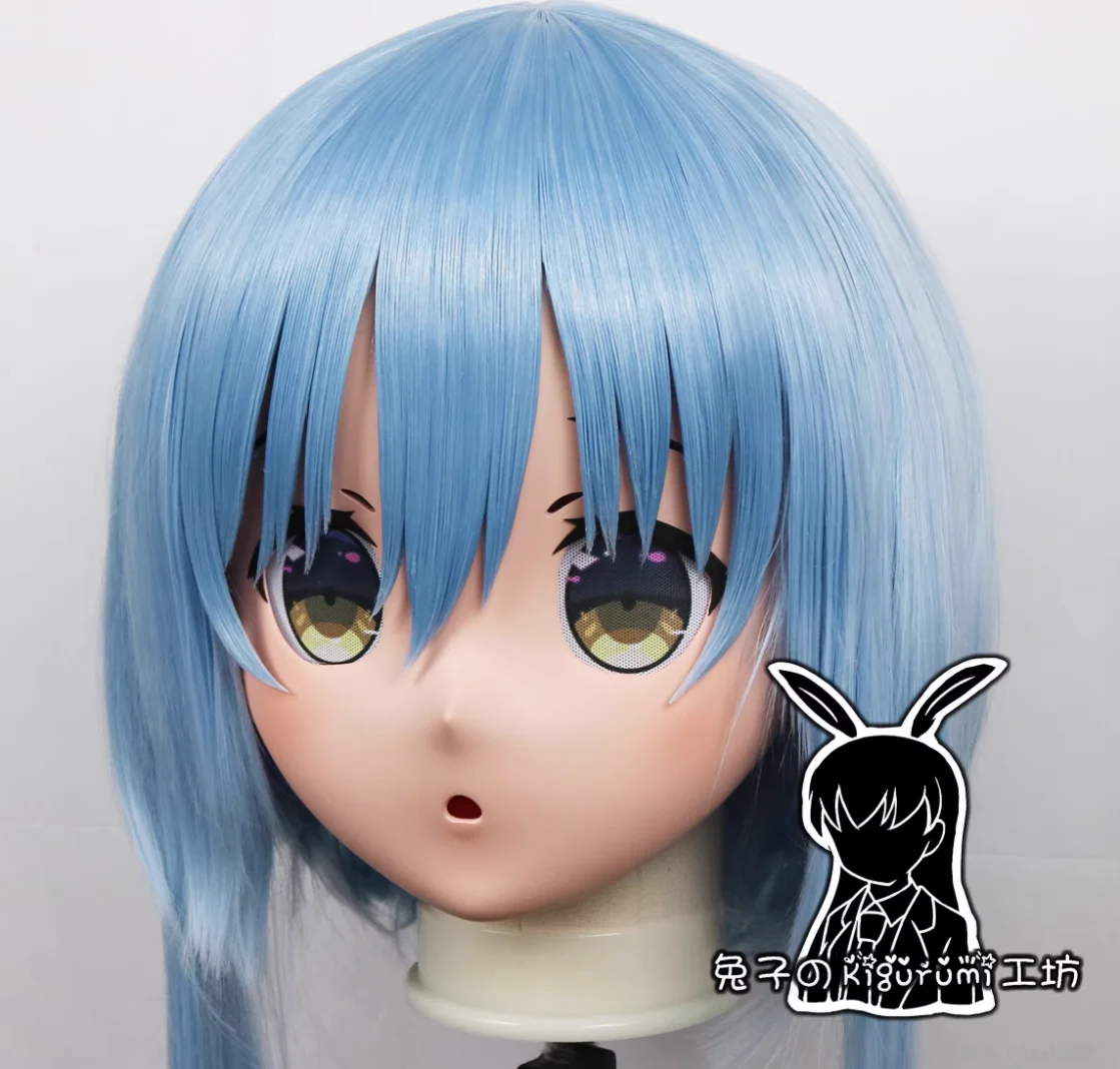 

(RB28032)Customize Full Head Quality Handmade Female/Girl Resin Japanese Anime Cartoon Character Kig Cosplay Kigurumi Mask