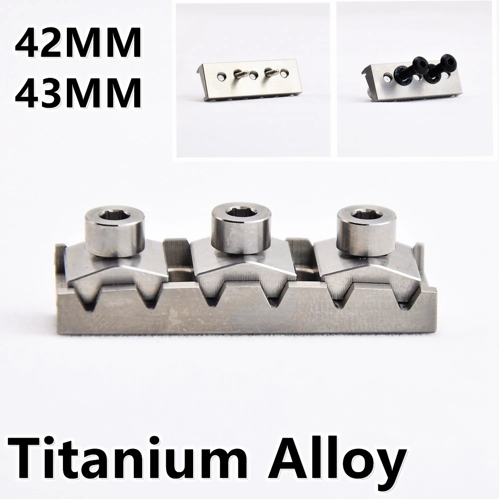 

42MM/43MM Titanium Alloy Electric Guitar Tremolo System Bridge Locking Nut String Lock JP(Origin)