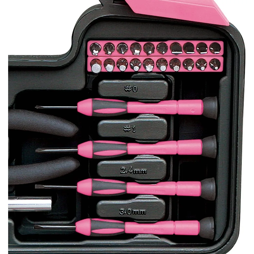 Apollo Precision Tools DT9706P Juego de herramientas de 39 piezas, rosa