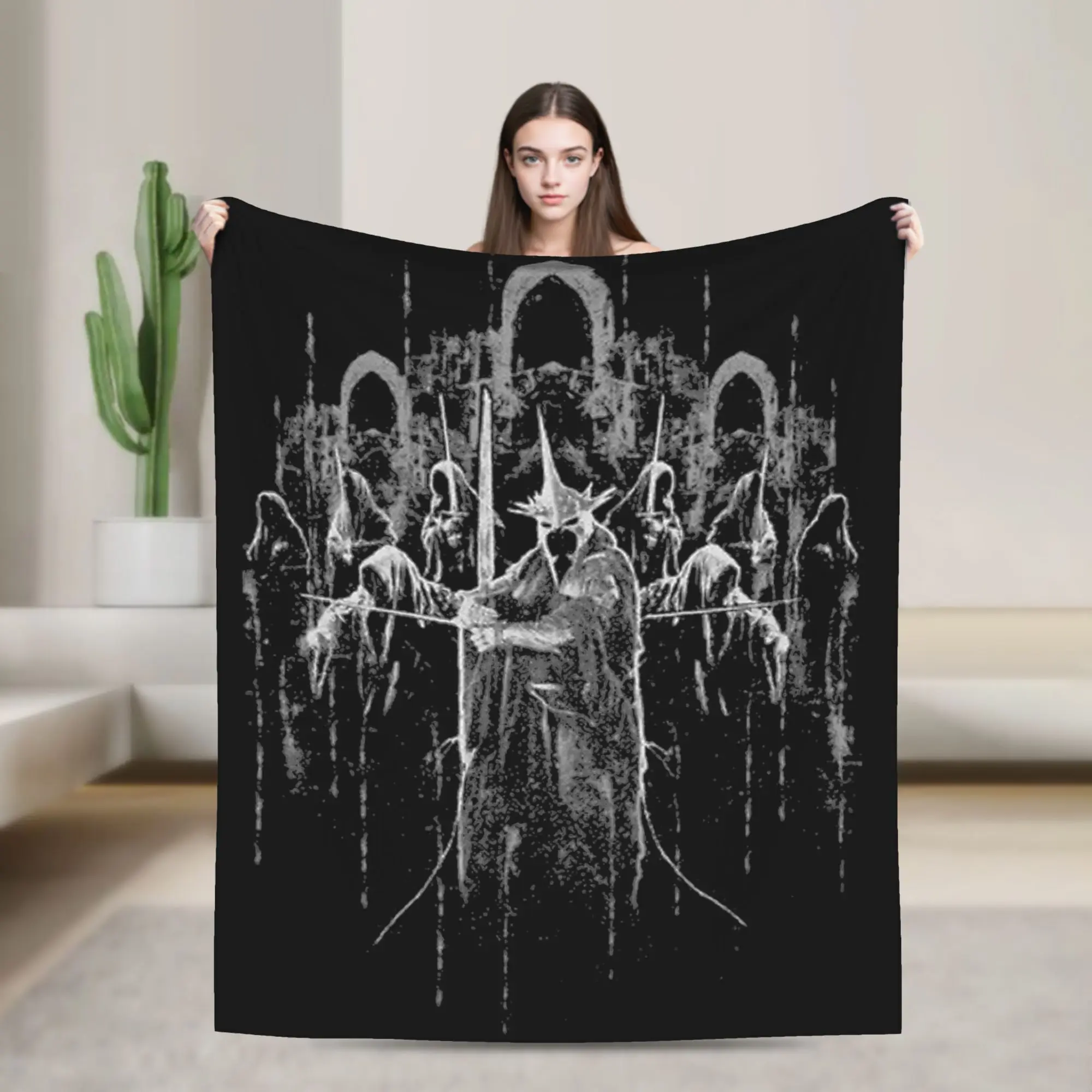 Mordor L-Lords of the R-Rings Blankets Flannel Decoration Lightweight Thin Throw Blankets for Bed Couch Bedspread