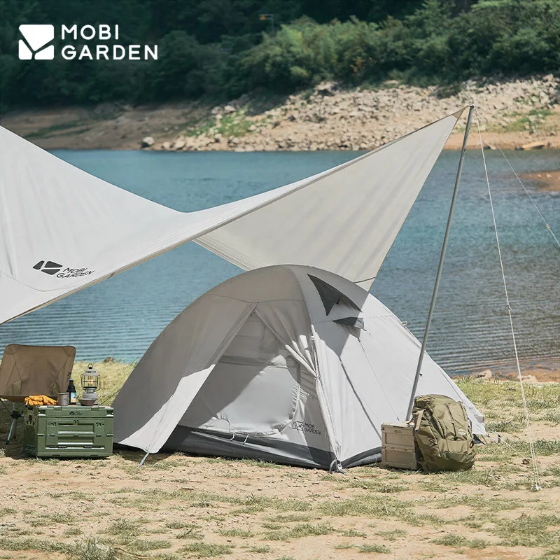 MOBI GARDEN New Cold Mountain Tent Outdoor 2-4 Person Camping Tent