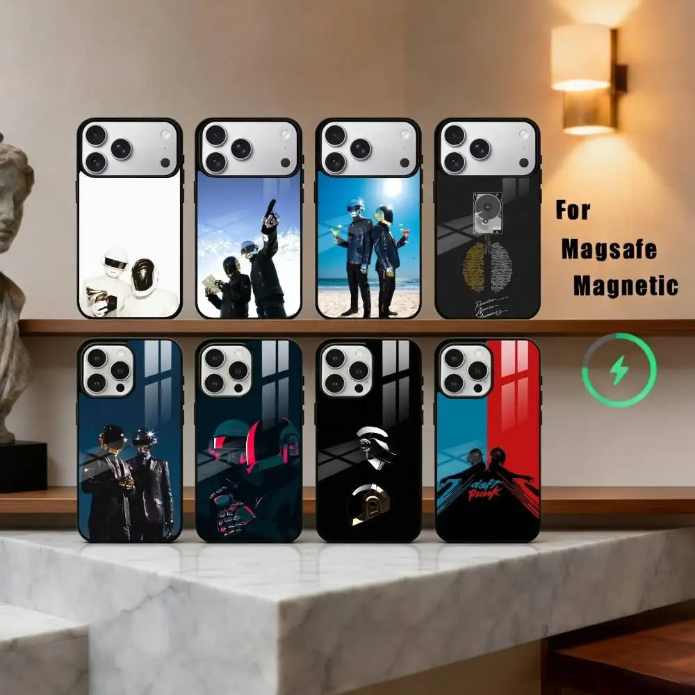 

D-Daft-T P-Punk-K Phone Case For iPhone17,16,15,14,13,12,11 Plus,Pro Max Magnetic For Magsafe Wireless Charging