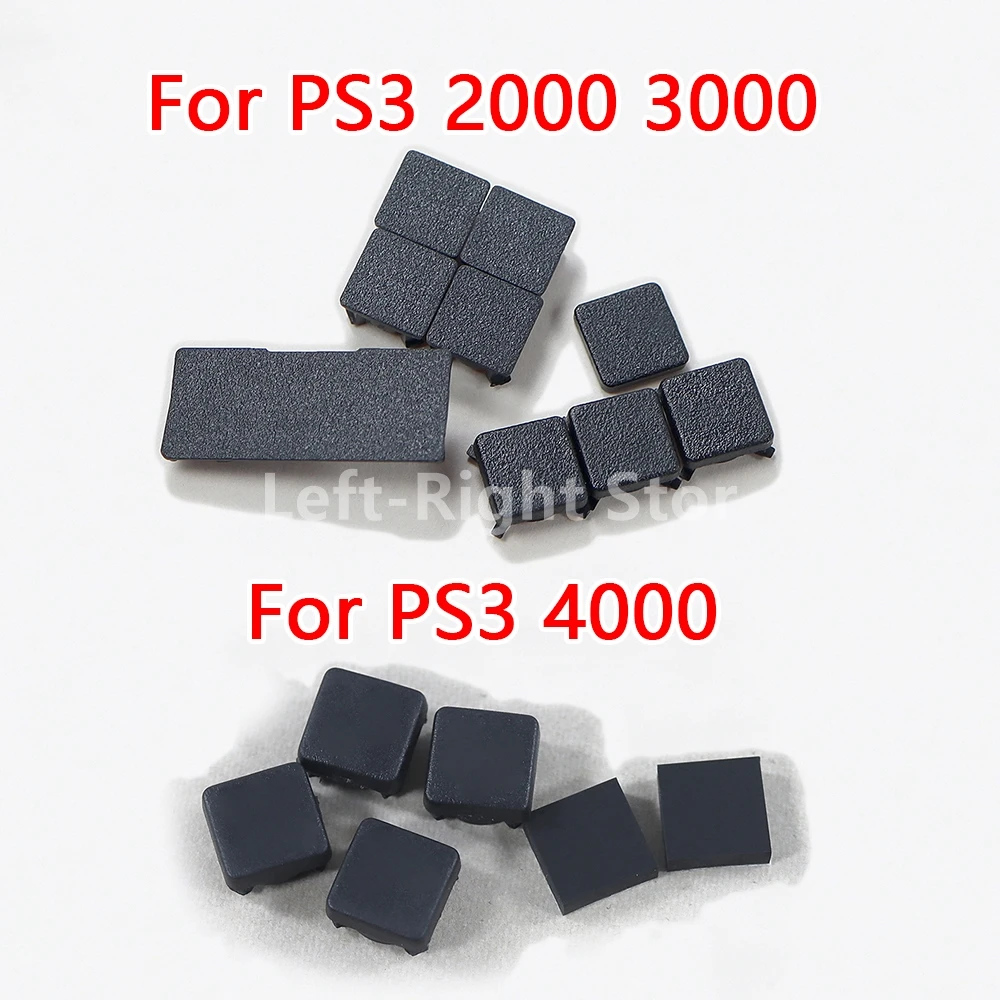 5sets Dust Rubber Feet Pad Feet Plastic Screw Cover Kit For Sony PS3 4000 For Playstation3 PS3 Slim 2000 3000 Host