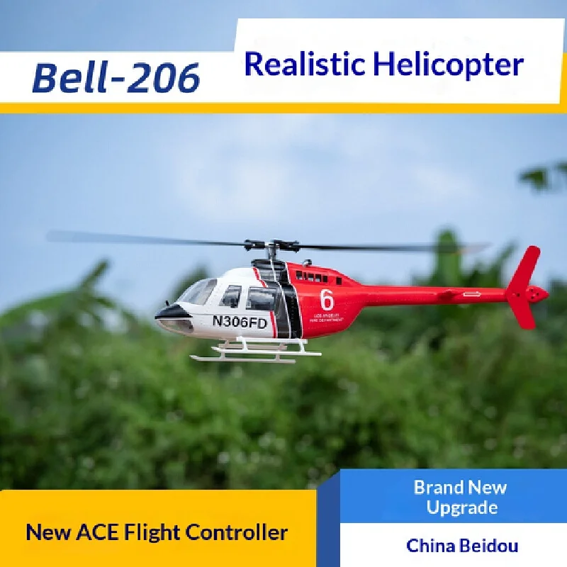 

FLY WING Bell-206 Масштабная модель GPS Модель с дистанционным управлением Вертолет ACE Контроллер полета Автоматическая обратная стабилизация