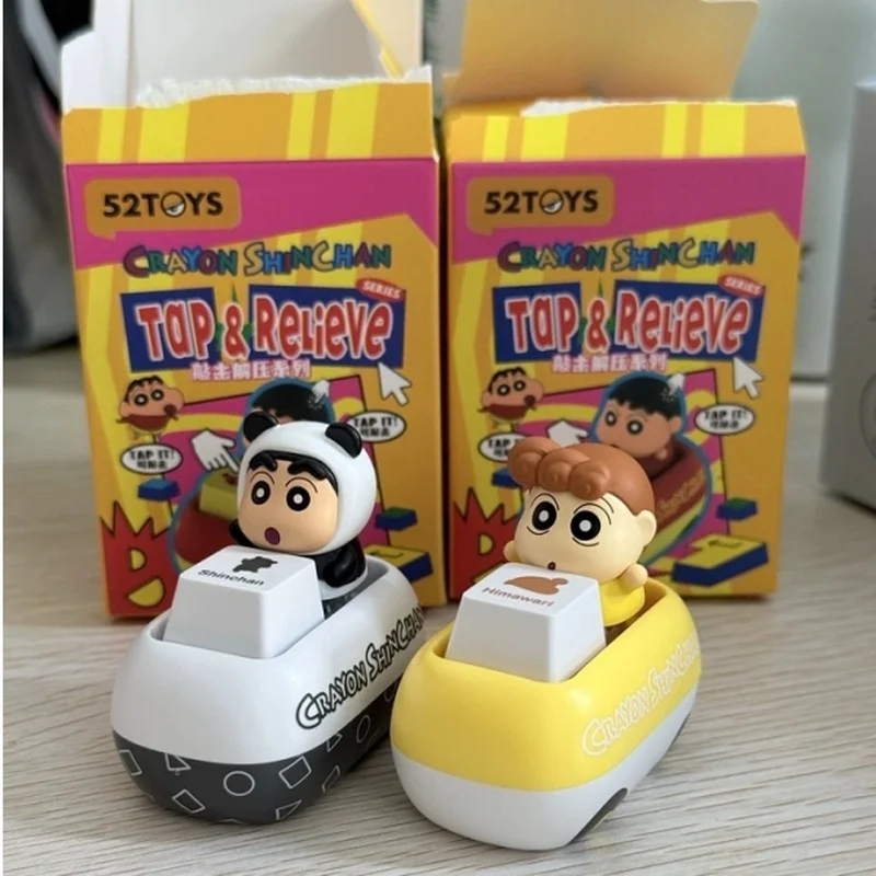 52TOYS Original In-Stock Crayon Shin-chan Stress Relief Keycap