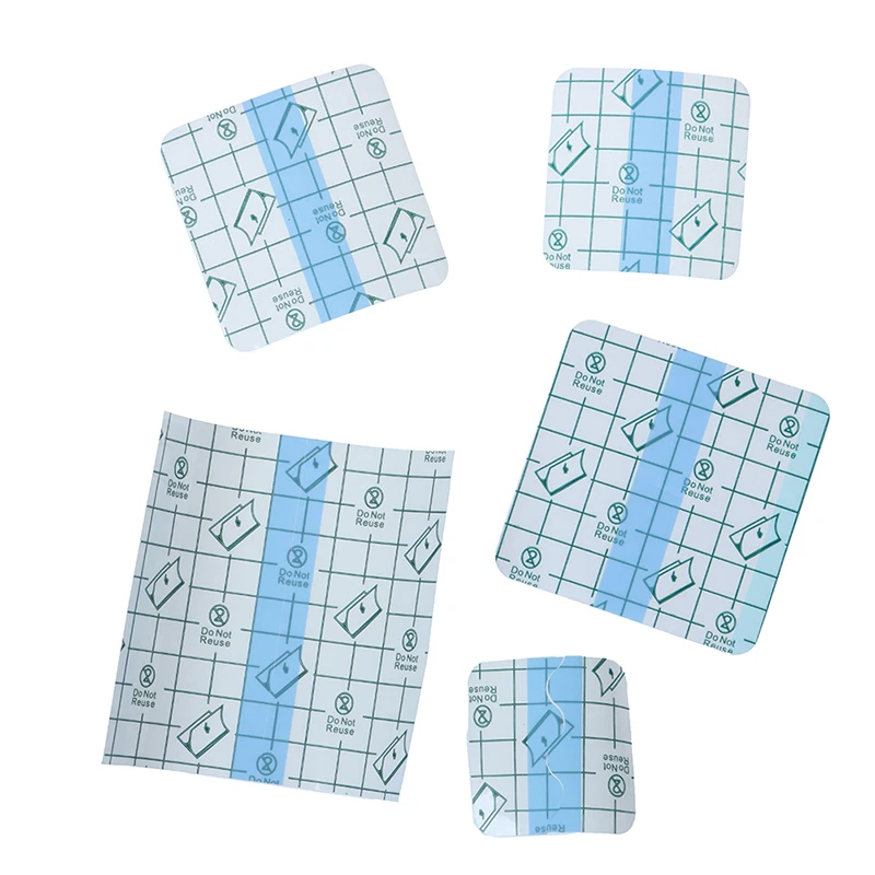Hot! 50/100Pcs Transparent Tape PU film Adhesive Plaster Waterproof